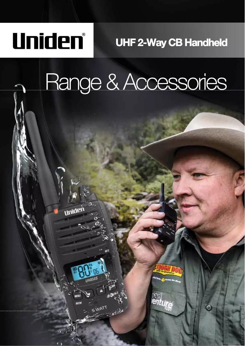 Página 1 del manual Folleto Uniden UH850S