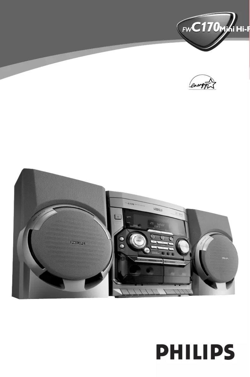 Page n°1 - Manuel utilisateur Philips FWC170