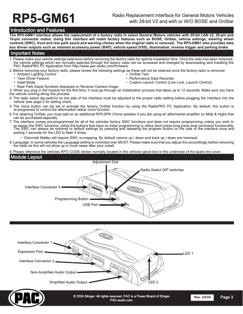 Page n°1 - Manuel utilisateur PAC RP5-GM61