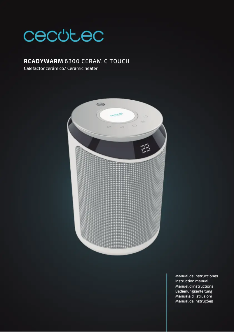 Image de la première page du manuel de l'appareil ReadyWarm 6600 Ceramic Style Smart