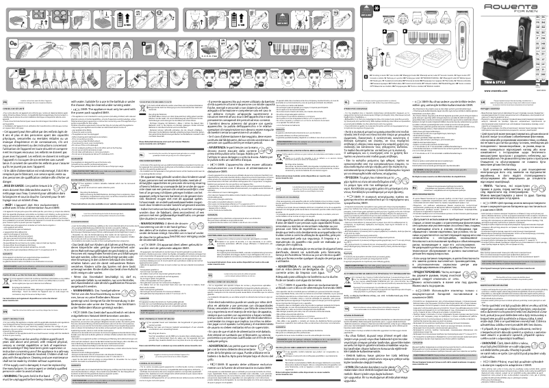 Page n°1 - Manuel utilisateur Rowenta Trim & Style TN9130