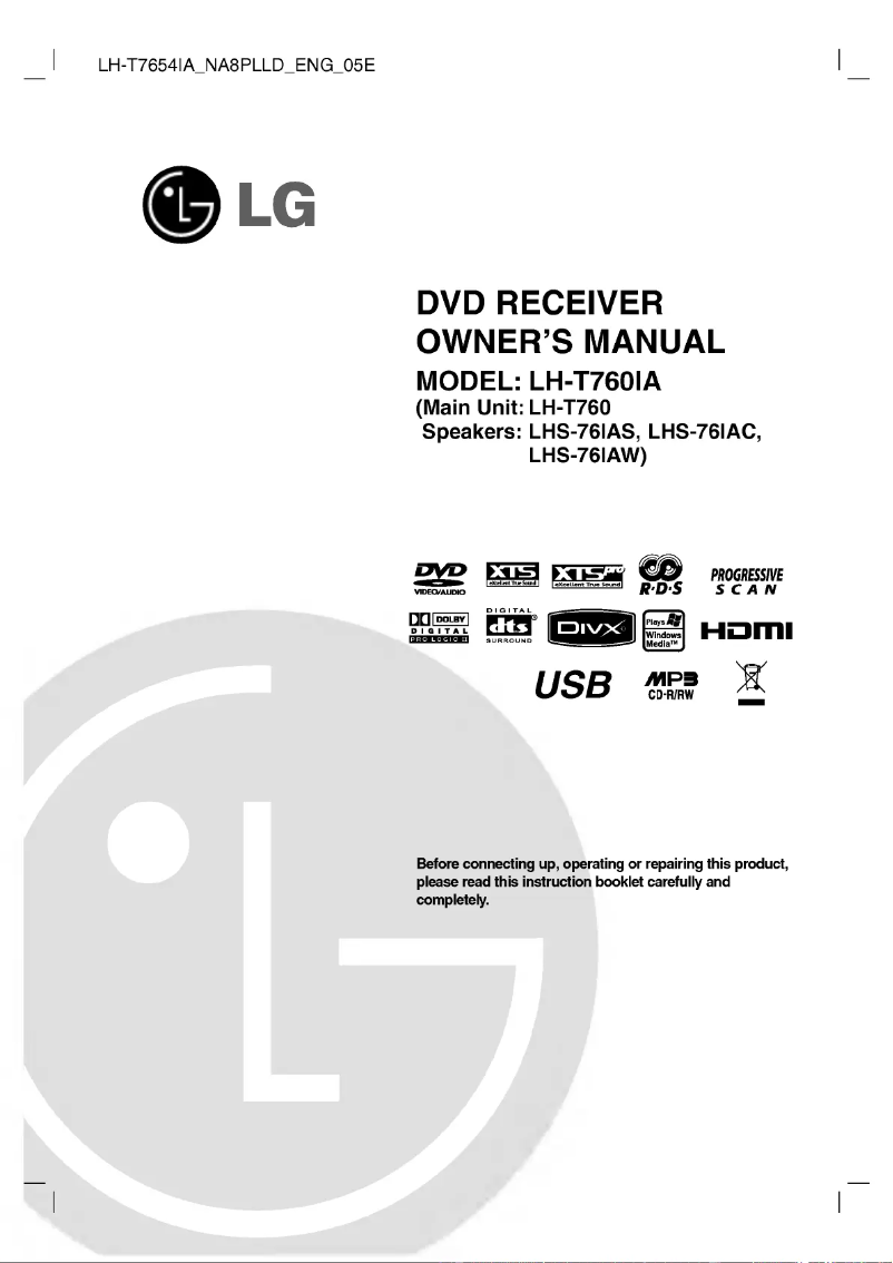 Image de la première page du manuel de l'appareil LH-T760IA