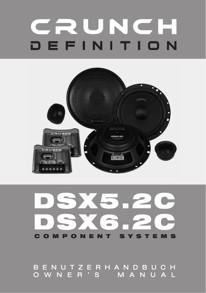 Image de la première page du manuel de l'appareil DSX6.2C