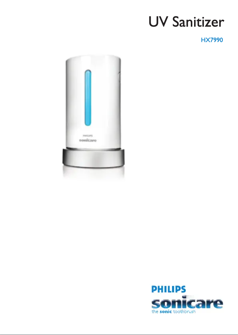 Page n°1 - Manuel utilisateur Philips Sonicare UV Sanitizer HX7990
