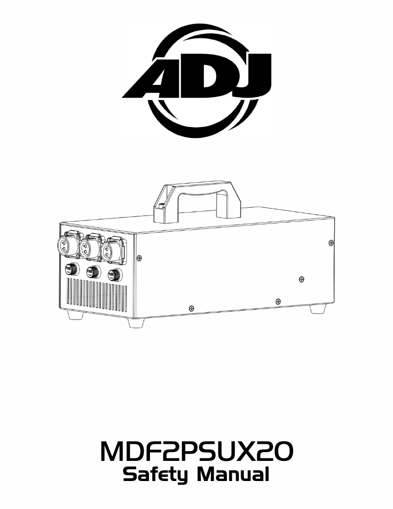 Image de la première page du manuel de l'appareil MDF2PSUX20