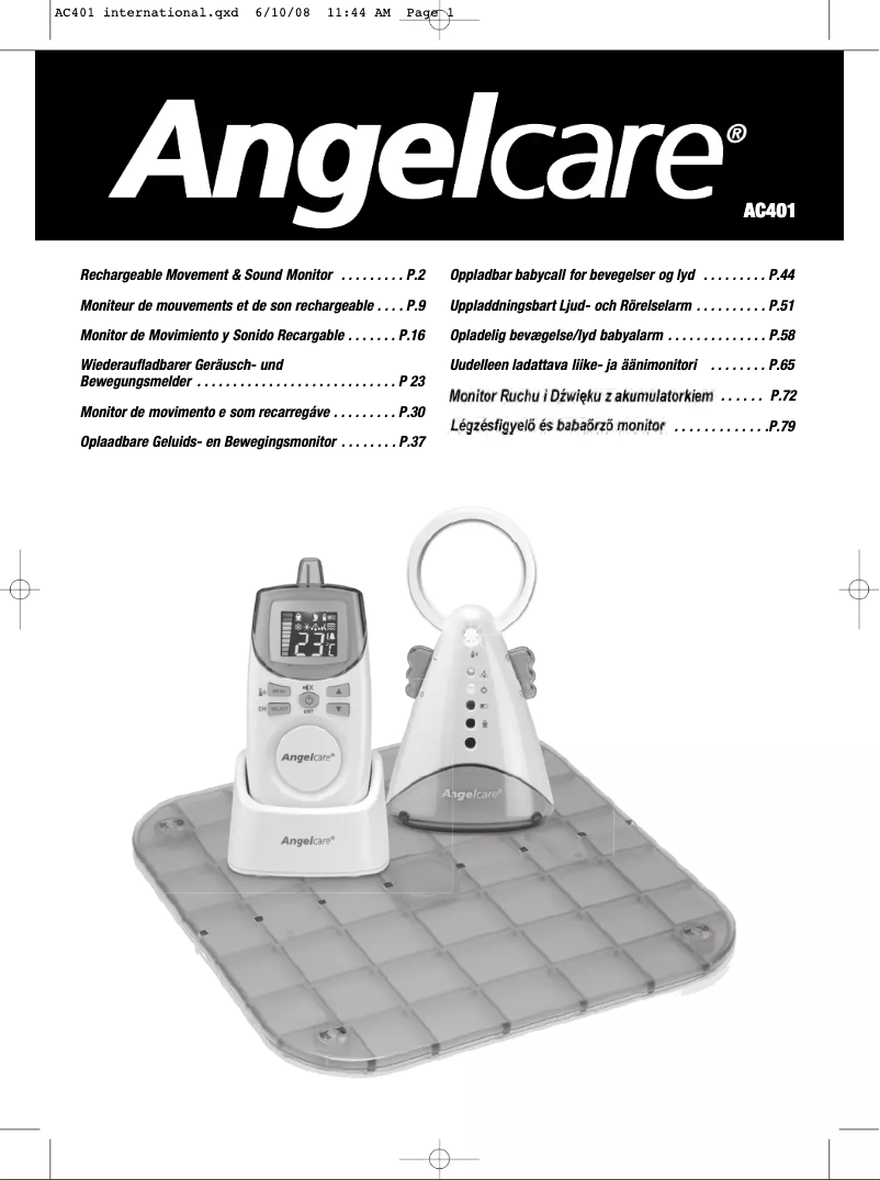 Página 1 del manual Manual de usuario Angelcare AC401 Deluxe