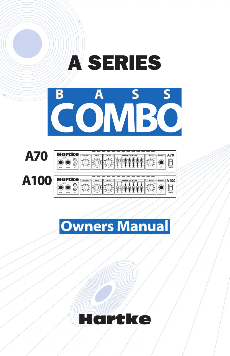Page n°1 - Manuel utilisateur Hartke A100