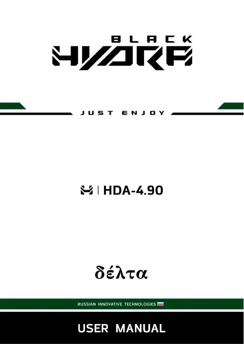Page 1 de la notice Manuel utilisateur Deaf Bonce Black Hydra HDA-4.90