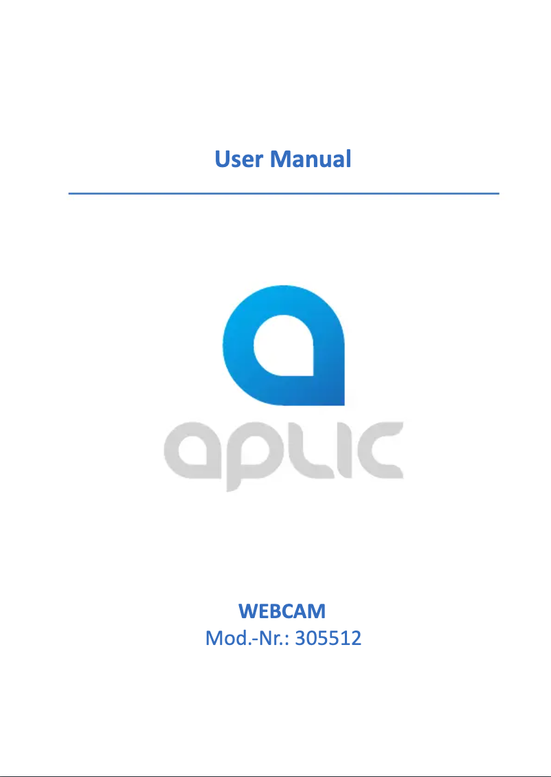 Page n°1 - Manuel utilisateur Aplic 305512