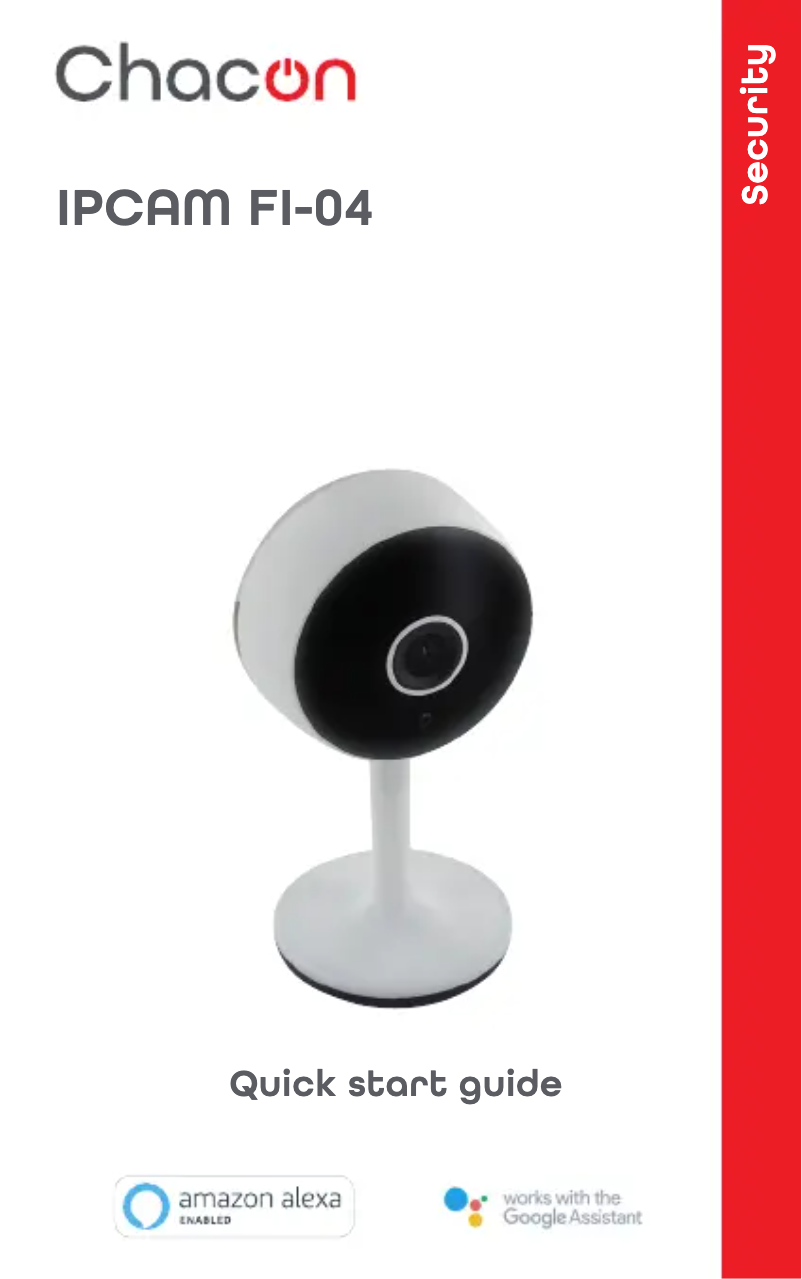 Page 1 de la notice Manuel utilisateur Chacon IPCAM-FI04