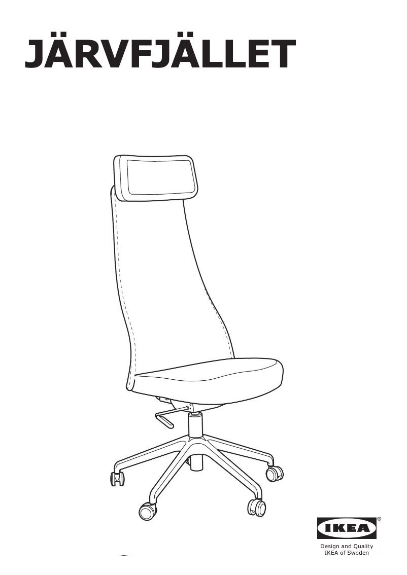 Page 1 de la notice Instructions / montage Ikea JARVFJALLET