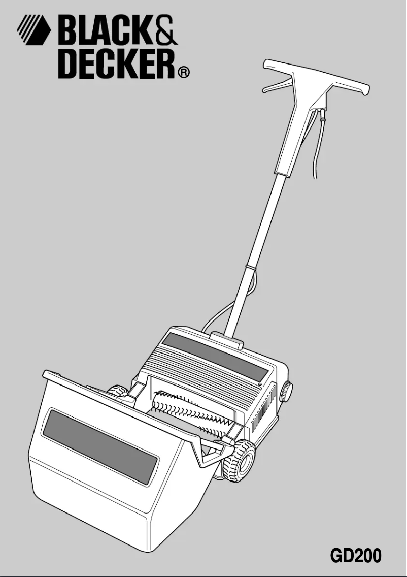 Page 1 de la notice Manuel utilisateur Black & Decker GD200