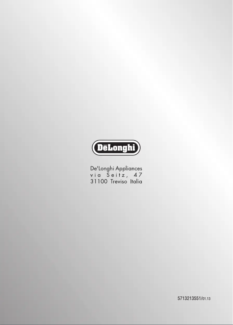 Page n°1 - Manuel utilisateur DeLonghi Magnifica ESAM 3000