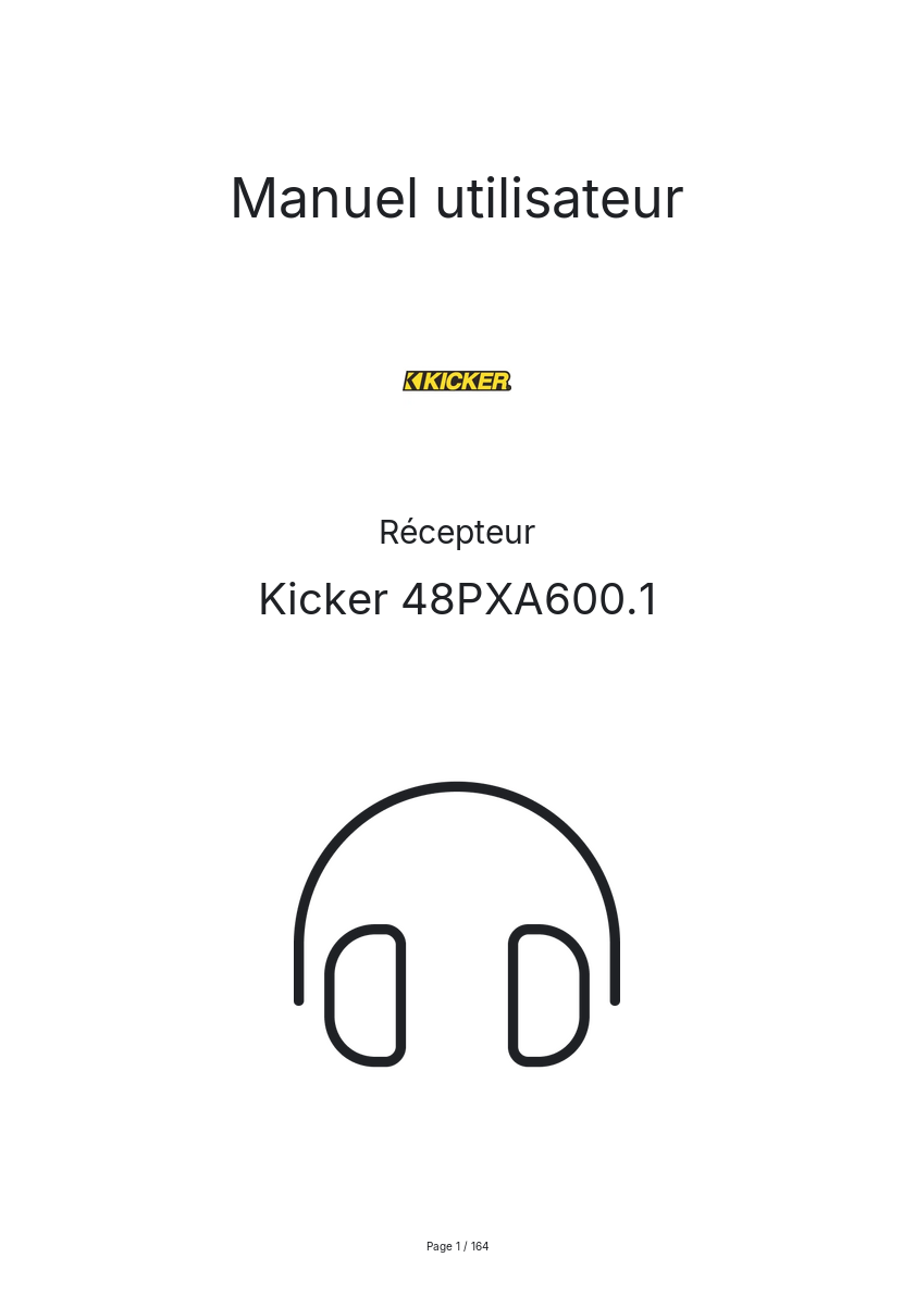 Image de la première page du manuel de l'appareil 48PXA600.1
