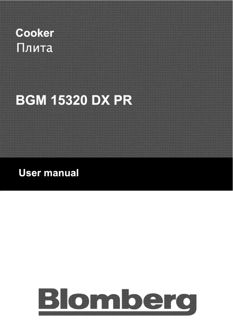 Page 1 de la notice Manuel utilisateur Blomberg BGM 15320 DX PR