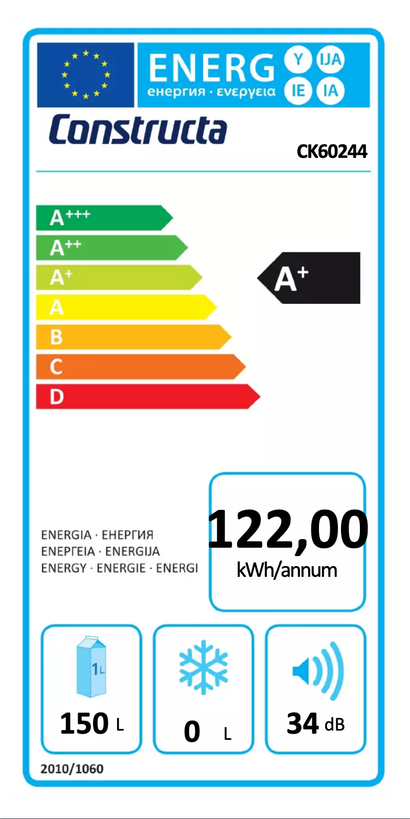 Page n°1 - Label énergétique Constructa CK 60244