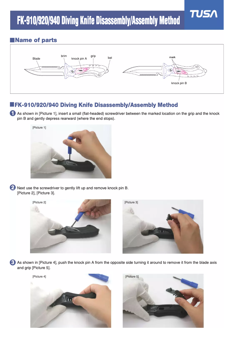 Página 1 del manual Manual de usuario Tusa FK-940