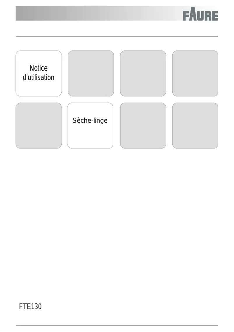 Page n°1 - Manuel utilisateur Faure FTE130