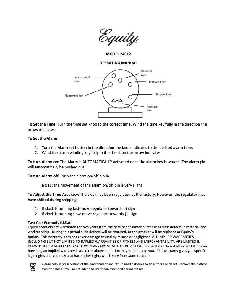 Image de la première page du manuel de l'appareil 24014