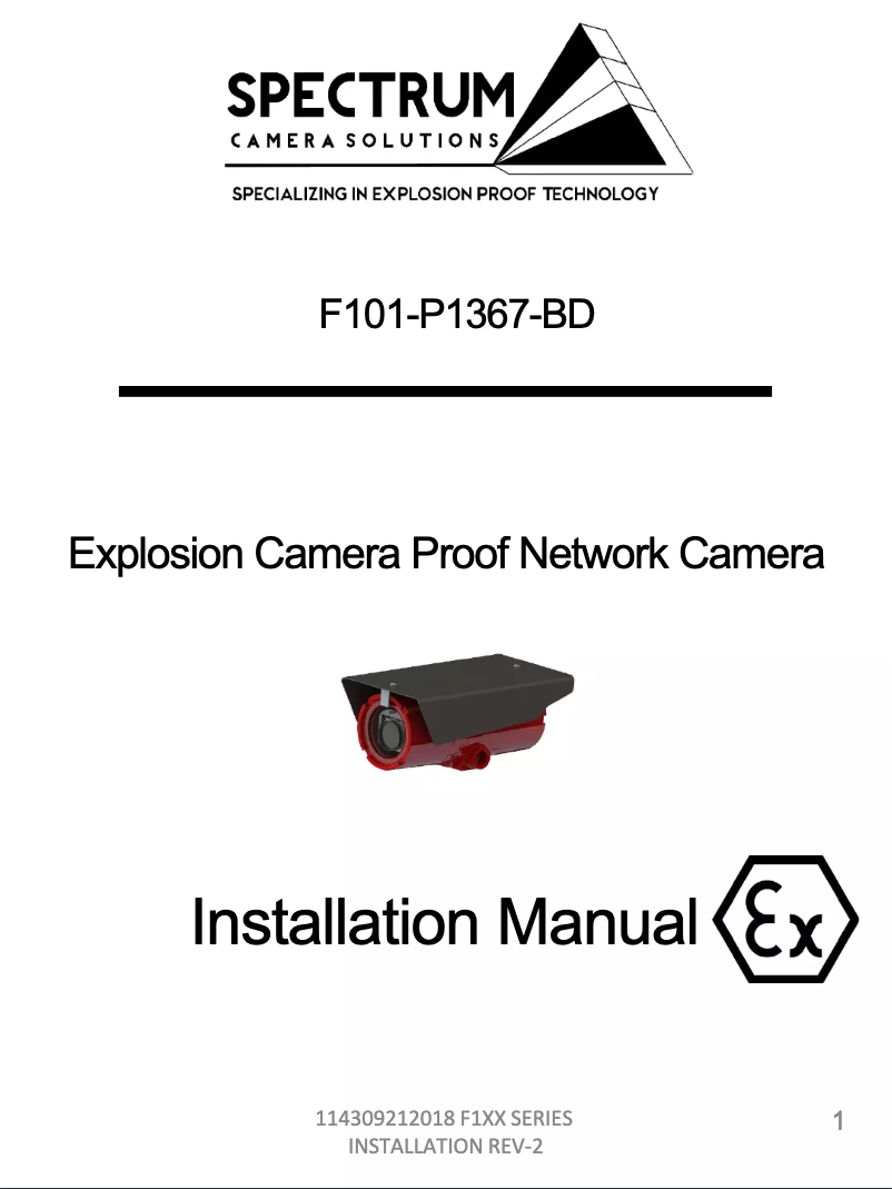 Page 1 de la notice Manuel utilisateur Axis F101-A XF P1367
