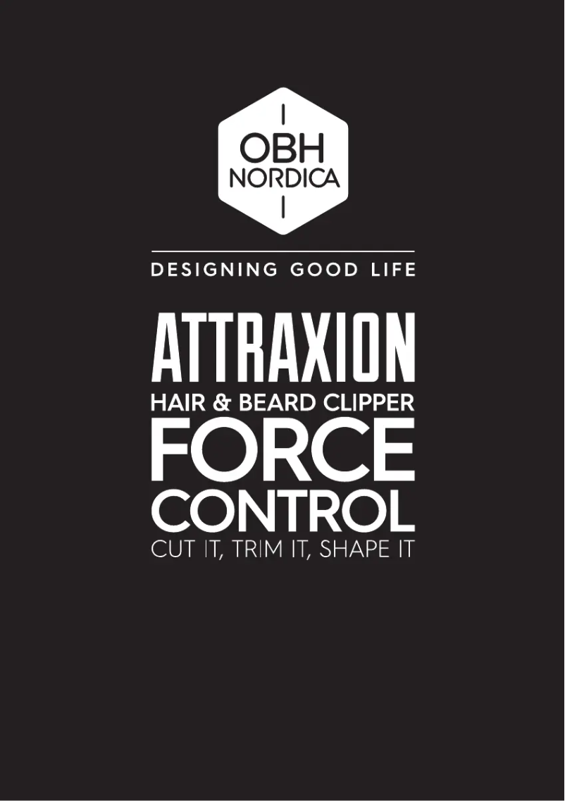 Page 1 de la notice Manuel utilisateur OBH Nordica Attraxion Force Control 5592