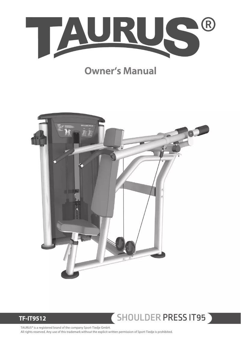 Página 1 del manual Manual de usuario Taurus Shoulder Press IT95