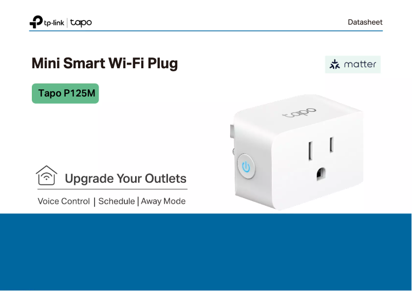 Page 1 de la notice Fiche technique TP-Link Tapo P125M