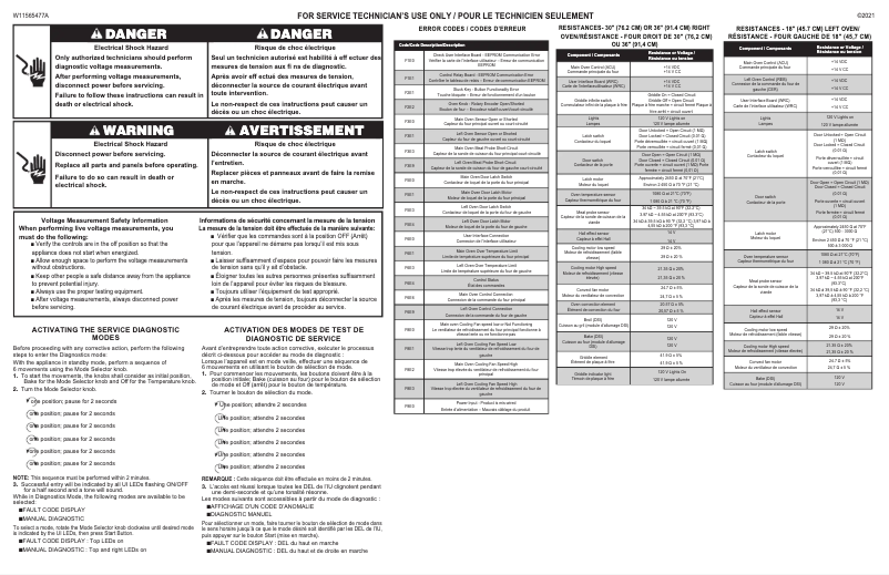 Página 1 del manual Diagrama de cableado JennAir JGRP748HL