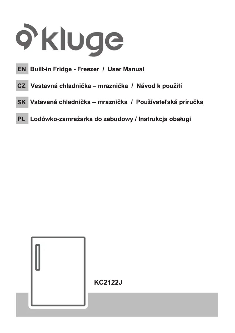 Page n°1 - Guide d'installation Kluge KC2122J