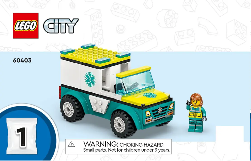 Page n°1 - Manuel utilisateur Lego City 60403