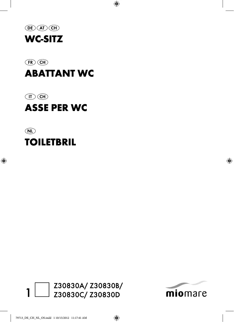 Image de la première page du manuel de l'appareil IAN 79713