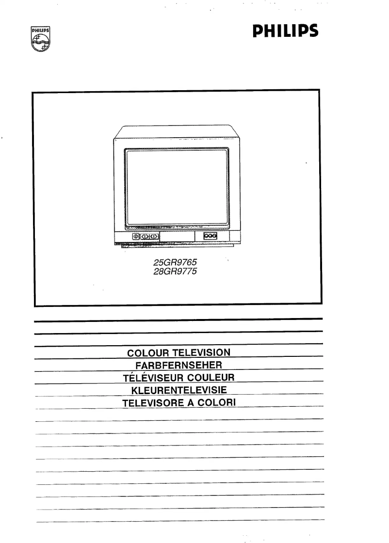 Page n°1 - Manuel utilisateur Philips 28GR9775