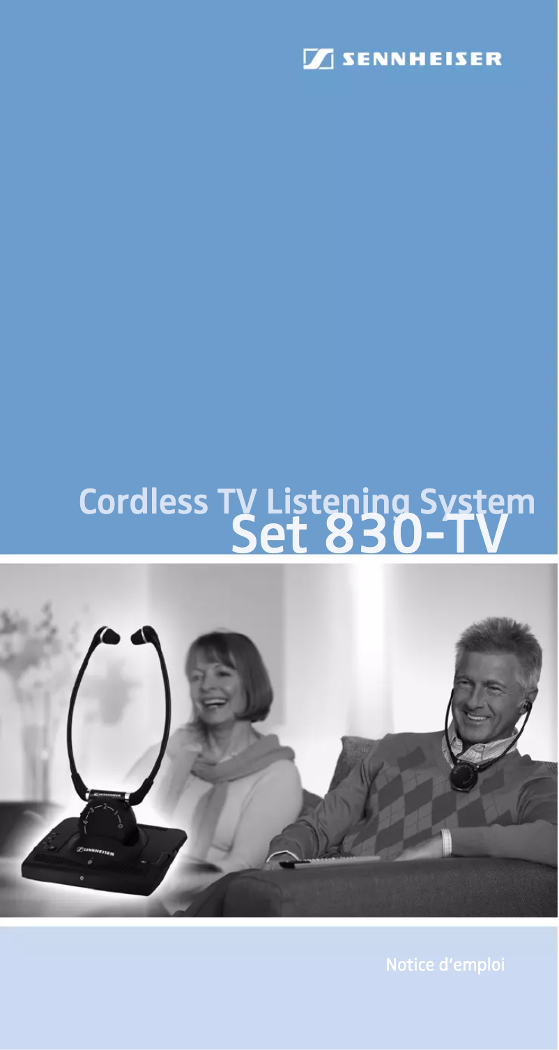 Page n°1 - Manuel utilisateur Sennheiser Set 830-TV