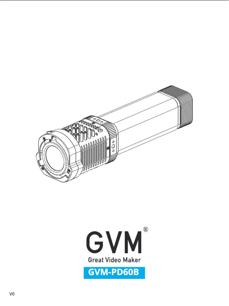 Page n°1 - Manuel utilisateur GVM GVM-PD60B