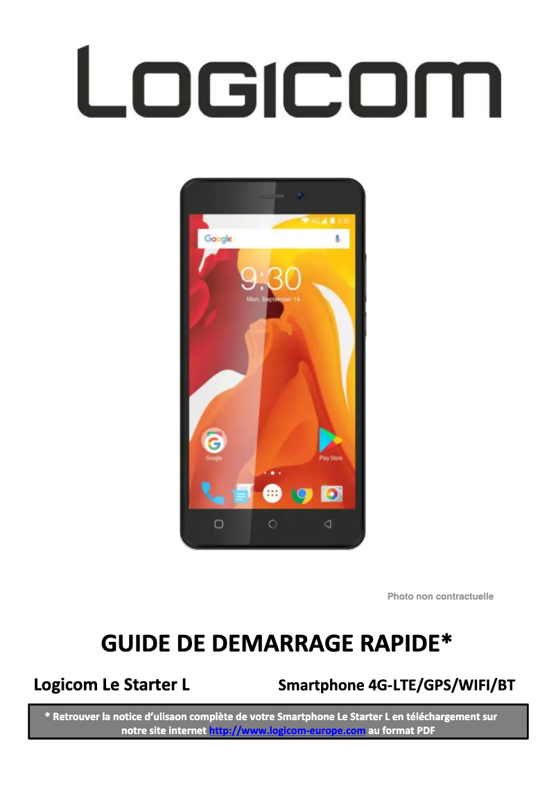 Page n°1 - Manuel utilisateur Logicom Le Starter L