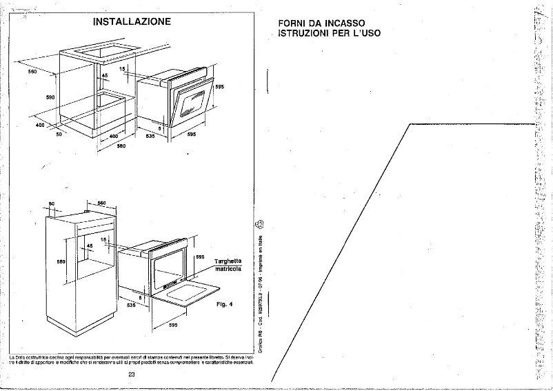 Page 1 de la notice Manuel utilisateur Candy FO F 101 X
