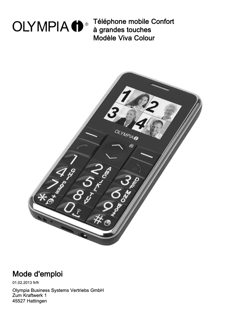 Image de la première page du manuel de l'appareil Viva Colour