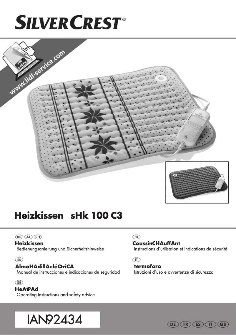 Page n°1 - Manuel utilisateur SilverCrest SHK 100 C3