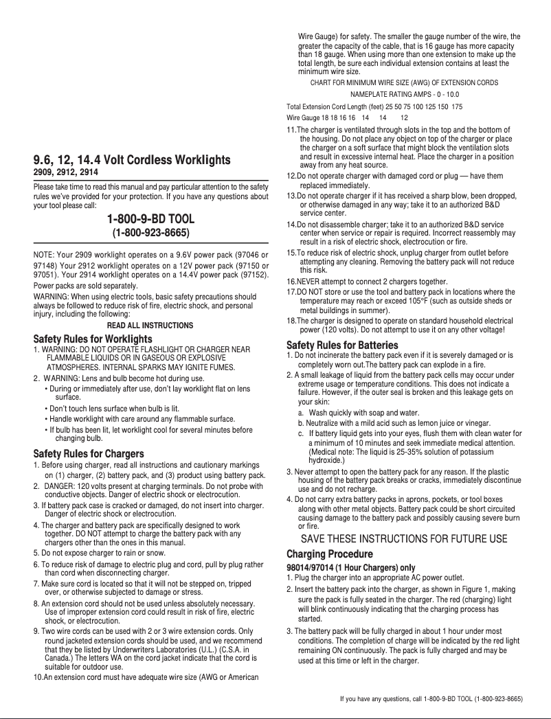 Page n°1 - Manuel utilisateur Black & Decker 2912