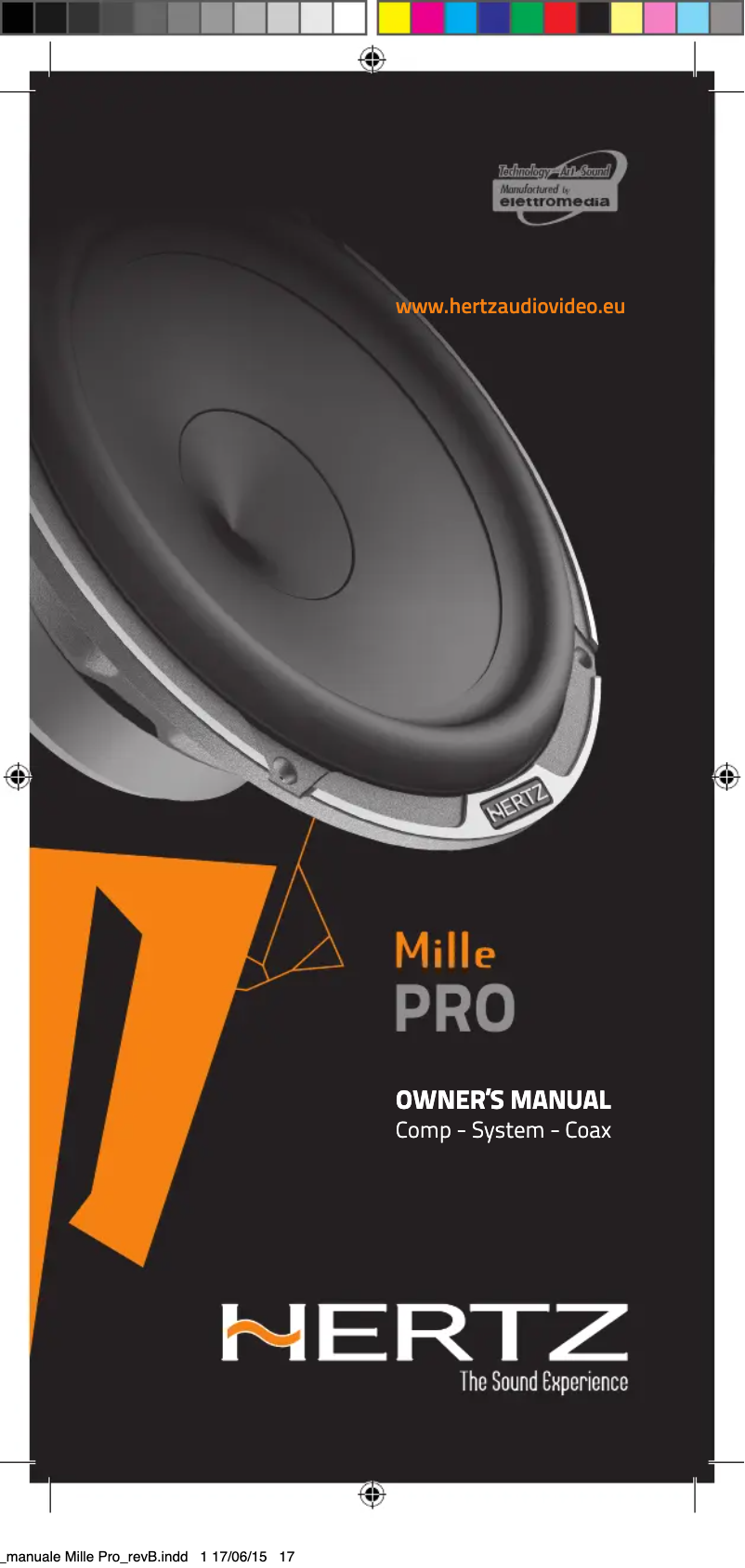 Image de la première page du manuel de l'appareil Mille Pro MPCX 2 TM.3