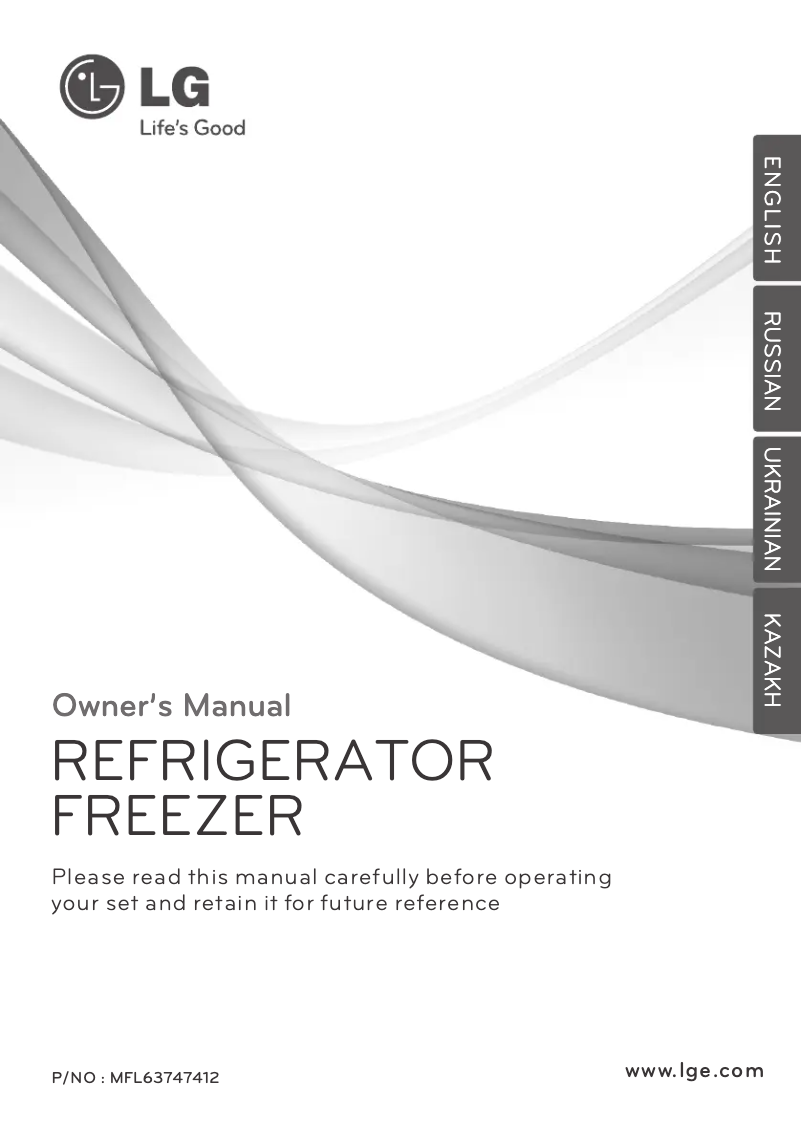 Page 1 de la notice Manuel utilisateur LG GN-B492 CVQA