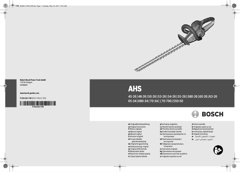 Image de la première page du manuel de l'appareil AHS 45-26