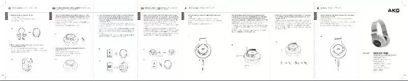 Page n°1 - Mode d'emploi AKG K 845BT