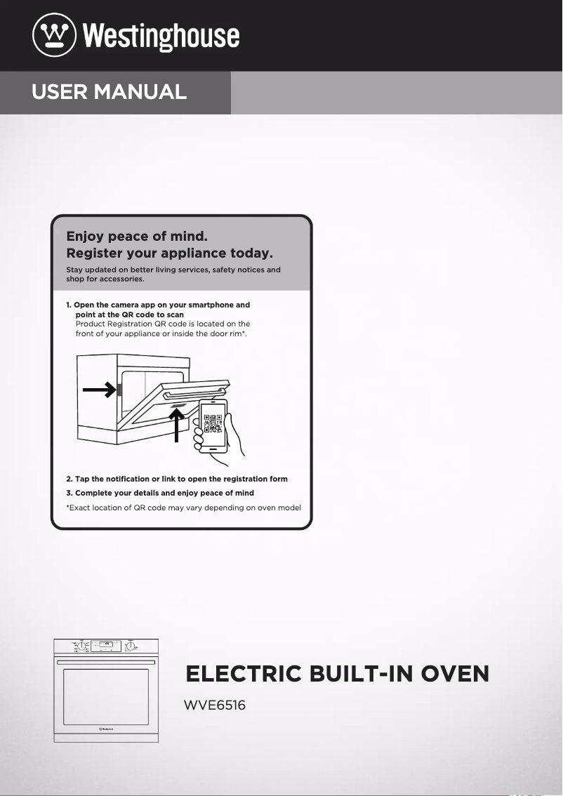 Image de la première page du manuel de l'appareil WVE6516