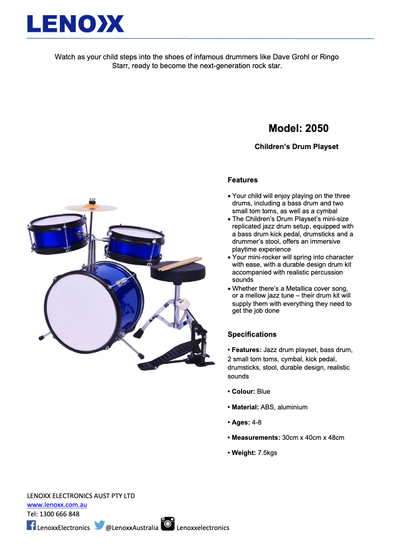 Page n°1 - Manuel utilisateur Gem Toys 2050