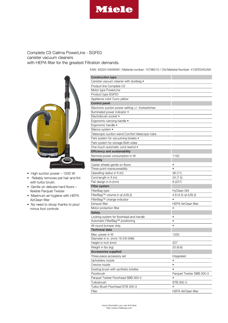 Image de la première page du manuel de l'appareil Complete C3 Calima