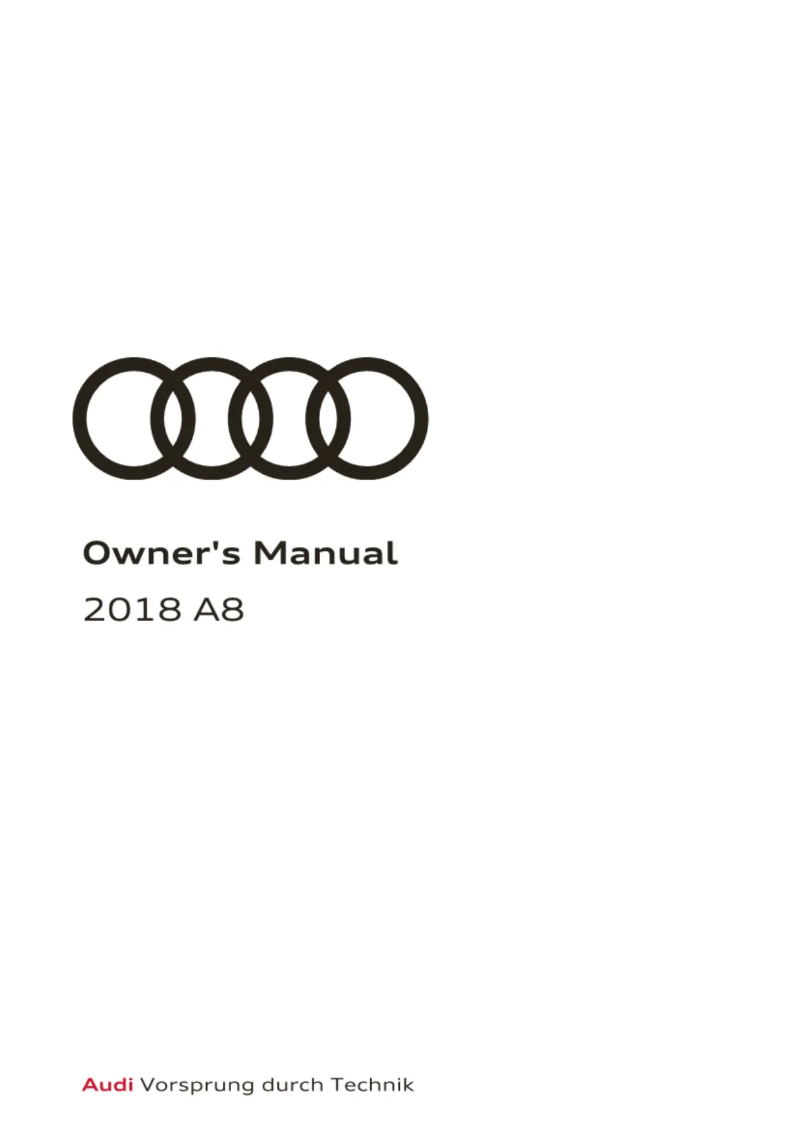 Page 1 de la notice Manuel utilisateur Audi A8 (2018)