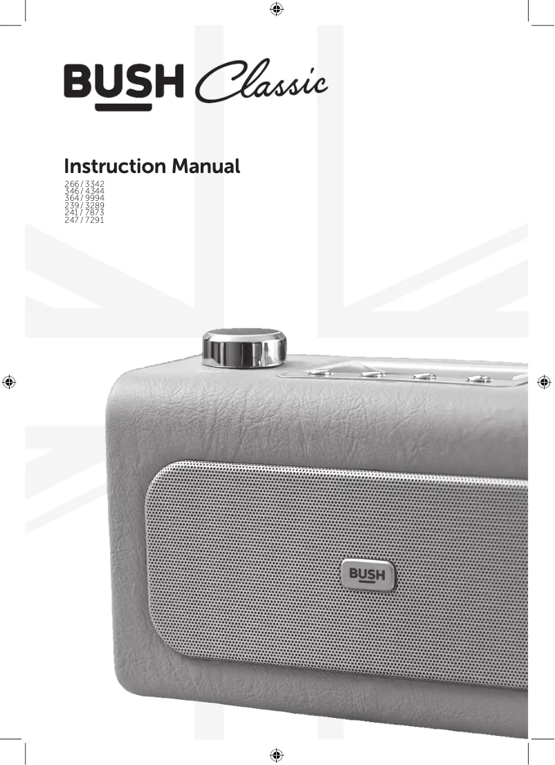 Página 1 del manual Manual de usuario Bush 266/3342