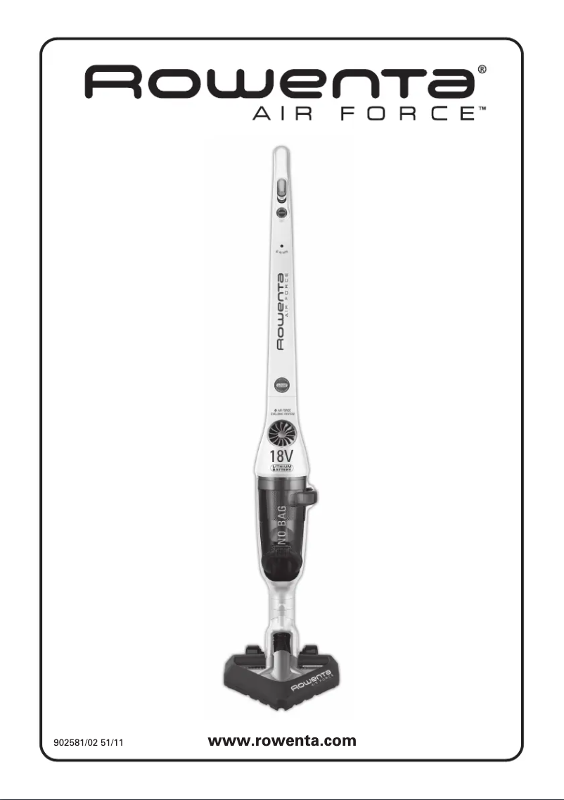 Page 1 de la notice Manuel utilisateur Rowenta RH8657