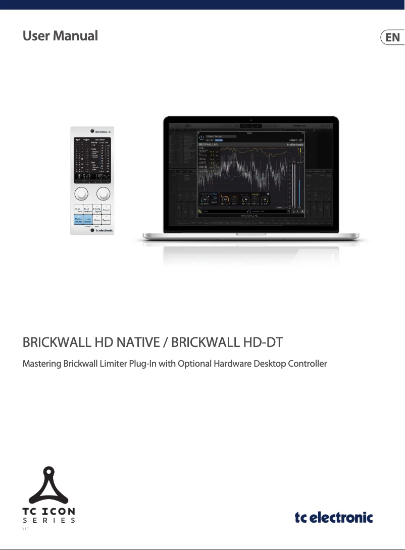 Page 1 de la notice Manuel utilisateur TC Electronic Brickwall HD Native